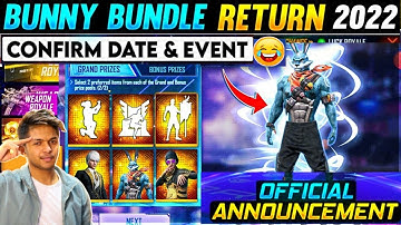 Next Moco Store Free Fire | Bunny Bundle Return Confirm Date | Free Fire New Event Today||
