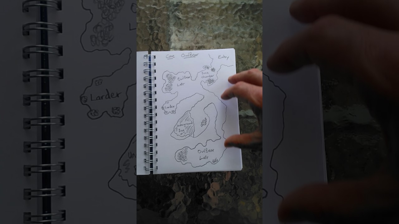 dm tips satine D&D Personal Map Note Book.