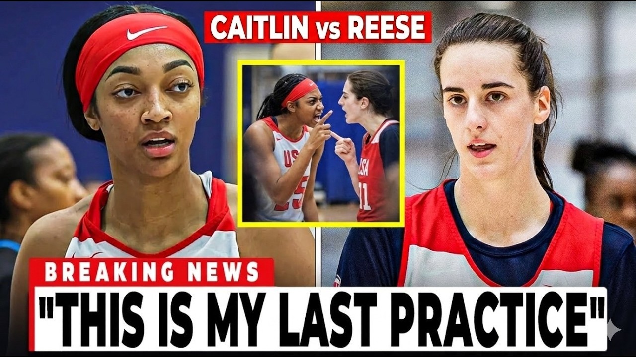 Angel Reese & Caitlin Clark CLASH at Team USA Practice — Reese STORMS OUT!
