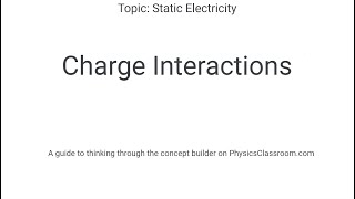 Charge Interactions - Concept Builder