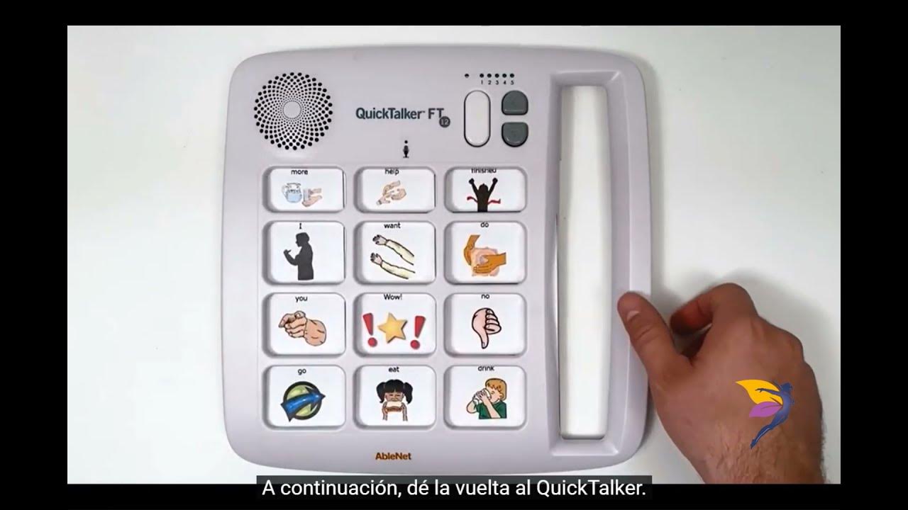 Vocalizador QuickTalker FT23. Dispositivo portátil de comunicación ACC