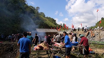 Cầu Cáng Dào ( T 142 )| Khâu chuẩn bị Khánh Thành Cầu bà - 1 lợn 1 bò cả bản mừng lắm