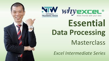 Essential Data Processing | Excel Intermediate Series | Excel Sifu