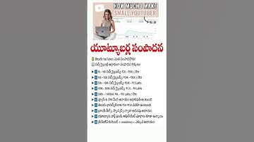 How Much Money Telugu Youtube Channels Earn Based on Their Subscriber Count? #shorts #youtubemoney