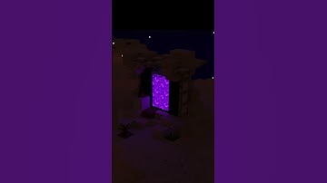 Minecraft Nether Portal Made in Blender  #minecraft #blender
