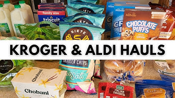 Weekly Grocery Haul at Kroger and Aldi - Shopping Sales for a Family of 6