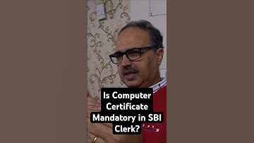 SBI Clerk 2024-25? क्या Computer Certificate जरूरी है? #sbi #sbiclerk #shorts #shortsfeed