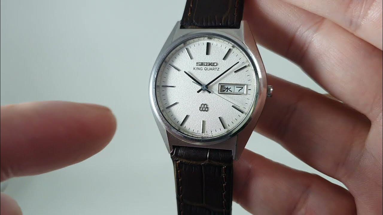 1981 Seiko King Quartz men's vintage watch. Model reference 9923-8060 or  QFA080 - YouTube
