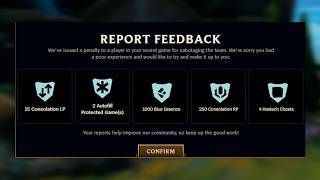 the new report feedback feature