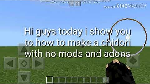 How to make a chidori with no mods or adons