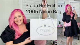 Alabaster Prada Re-edition 2005 Saffiano Leather Bag
