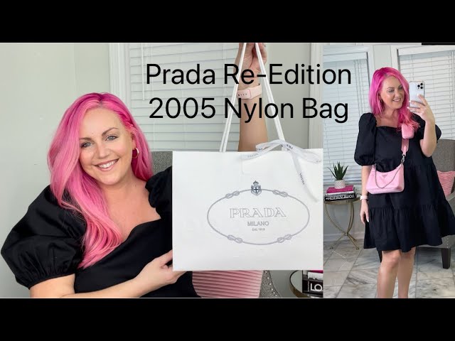 Prada Pink Tessuto Nylon 2005 Re-Edition Shoulder Bag 1BH204 - Yoogi's  Closet