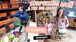 Surprising MUM For Her BIRTHDAY & The BIG Christmas Food Shop!!