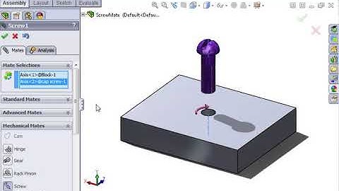 04 Advanced Mate Types   08 Screw Mate