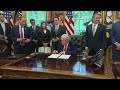 President Trump Signs Executive Orders in the Oval Office,  May 23, 2025