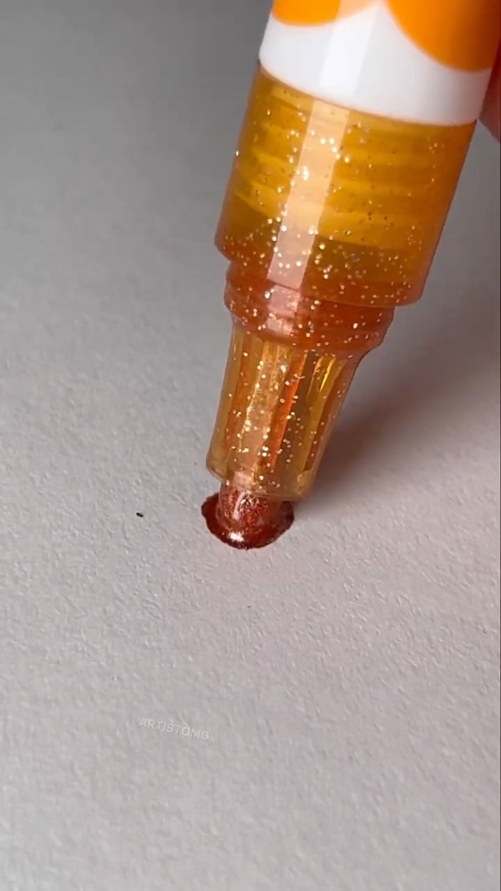 Bright Marker! ?✨? #orange #asmr #artsupplies