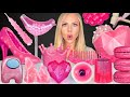 ASMR Pink Desserts Smash Heart Chocolate Peppa Pig Raspberry Jelly Among Us Mukbang 먹방 ASMR Pink Desserts Smash Heart Chocolate Peppa Pig Raspberry Jelly Among Us Mukbang 먹방