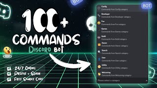 🔥 How To Make Discord Bot + 100+ Commands + No Coding Required 🥵