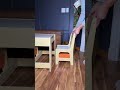 Table and chairs for the toddlers... and storage too!