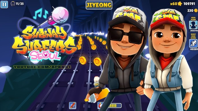 Subway surfers game after 10 years, high quality , realistic, hd