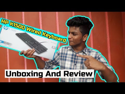 UNBOXING AND REVIEW OF HP K1500 WIRED KEY BOARD