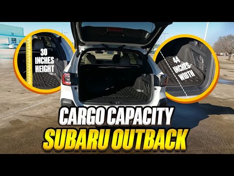 2023 Subaru Outback - True Cargo Capacity Given In Inches