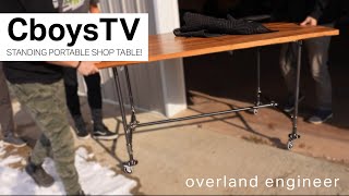Building @CboysTV  a Media Shop Desk with Pipe and Reclaimed Wood