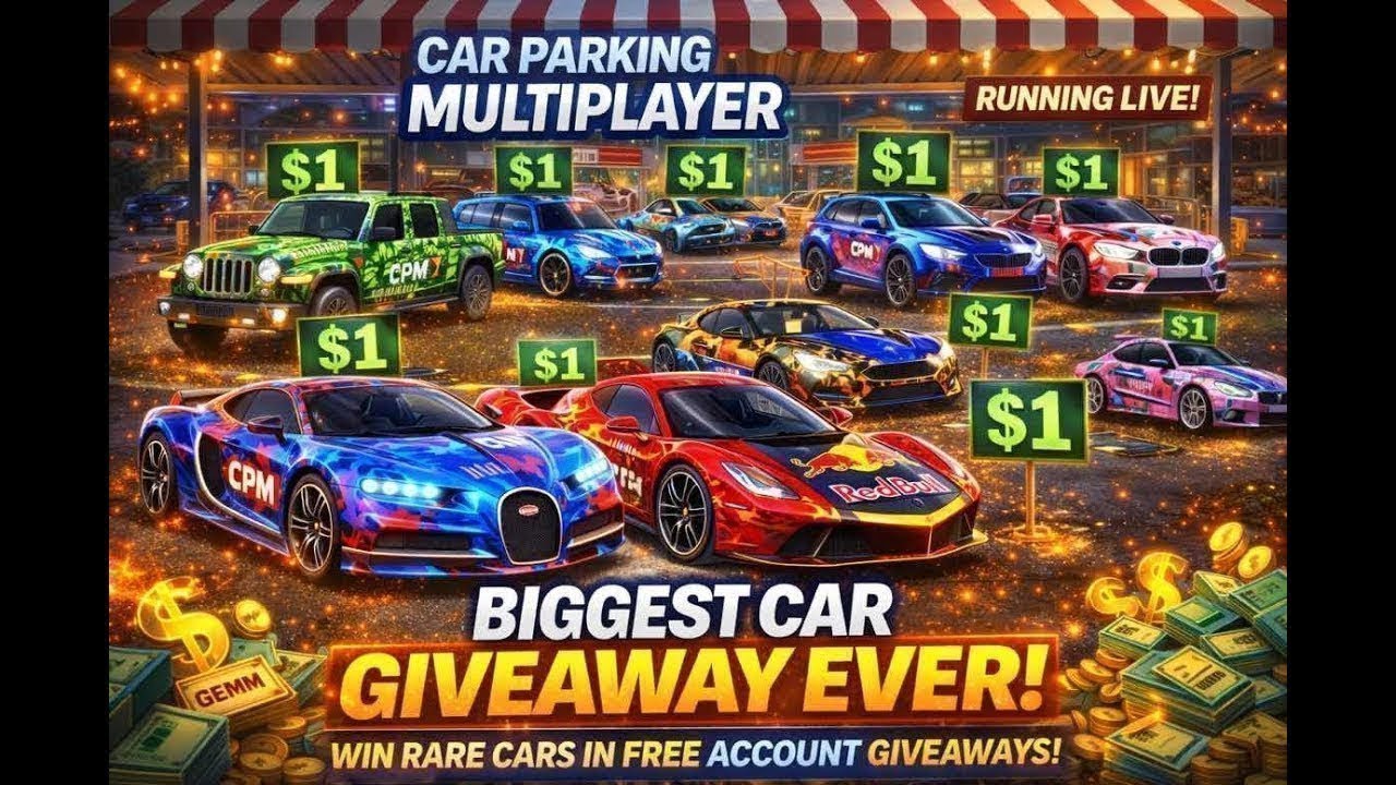 🚗 BIGGEST CAR GIVEAWAY EVER! 🔥 | Free Premium Accounts 😱 | CRAZY CPM LIVE