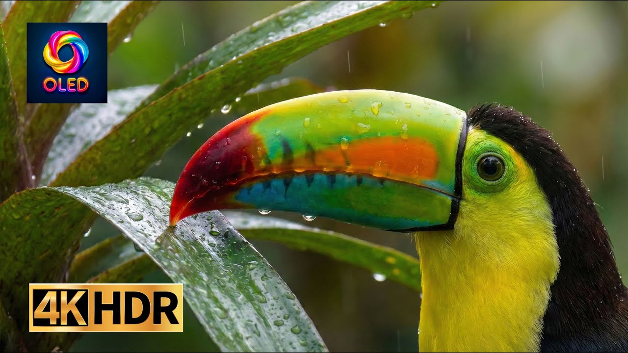The Most Colorful Bird on Earth 🦜 | Toucan in 4K HDR OLED