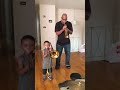 3 year old trombone player