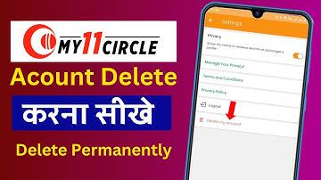 My11circle Account Delete Kaise Kare | My11 Circle Account Permanently Delete Kaise Kare 2025
