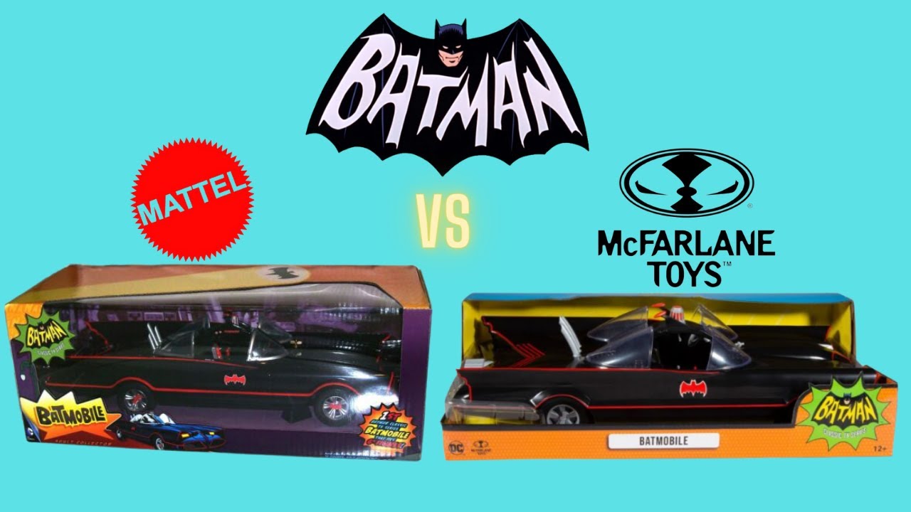 BATMAN '66 BATMOBILE - MCFARLANE vs MATTEL - YouTube