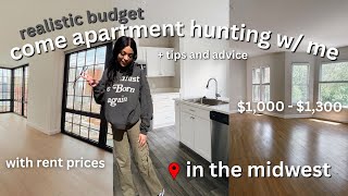 APARTMENT HUNTING in my early 20s | touring 6 apartments with prices + tips ($1,000  $1,300)