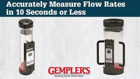 Accurately Measure Spray Nozzle Flow Rates in 10 Seconds or Less | Get it at GEMPLER