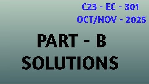 || AP Diploma C23 Oct/Nov - 2025 Engineering mathematics 2 | EC - 301 Part - B solutions in Telugu|