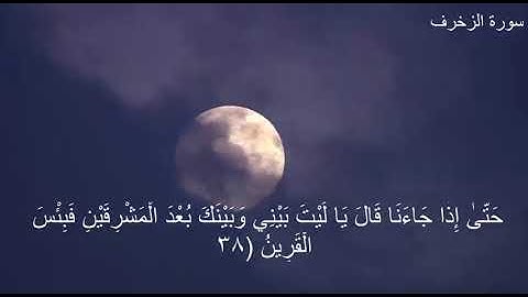 سورة الزخرف (فارس عباد) مع كتابه الايات جوده عاليه