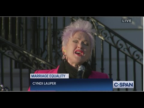 CYNDI LAUPER SINGS AT WHITE HOUSE - "True Colors" - Biden signs  Respect for Marriage Act