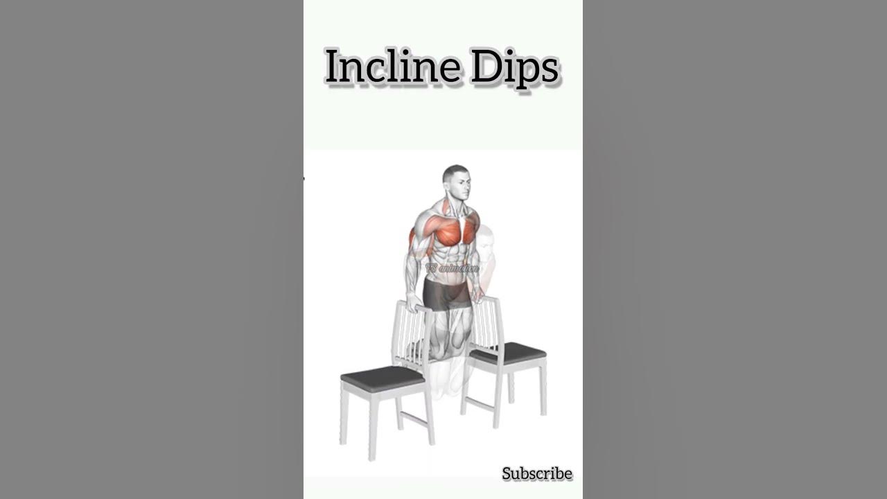 Incline Dips Lower Chest Exercise Tricep Workout YouTube