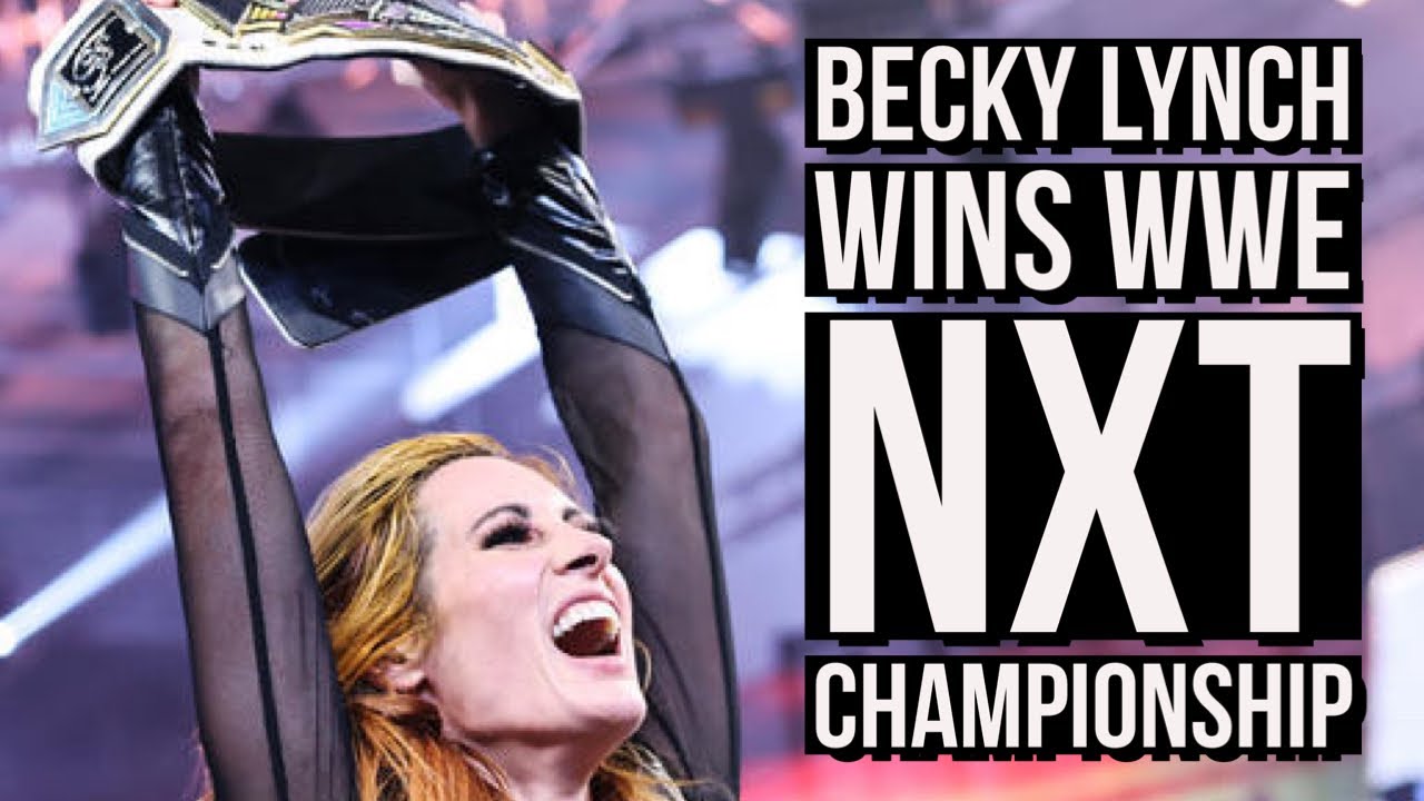 BECKY LYNCH IS YOUR NEWWW NXT WOMEN'S CHAMPION! 🏆 @beckylynchwwe #WWENXT  #WWE #BeckyLynch