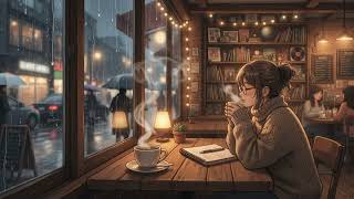 Find Your Peace ☕ Rainy Cafe Ambience & Acoustic Guitar |1 hour