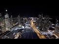 Toronto Downtown Night Lapse 4k