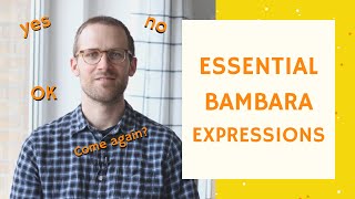 Essential Bambara words and expressions: Yes/no, etc. | Basic Bambara 8