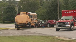 32-year-old woman dies, several students injured in crash involving JCPS school bus