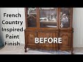 French Country Inspired Paint Finish | Painting Furniture In Our Family Room For A Living