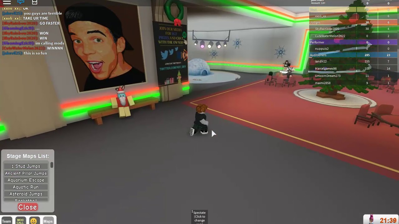 Roblox S Got Talent Using Noclip To Enter Sing Youtube - roblox got talent asteroid jumps