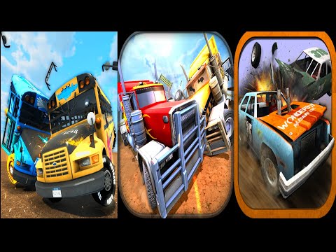 all Destruction Crew Vehicles Real Life Vehicles | Demolition Derby Crash Racing