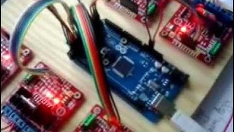 Arduino Mega + 5x Keyes L298 modules