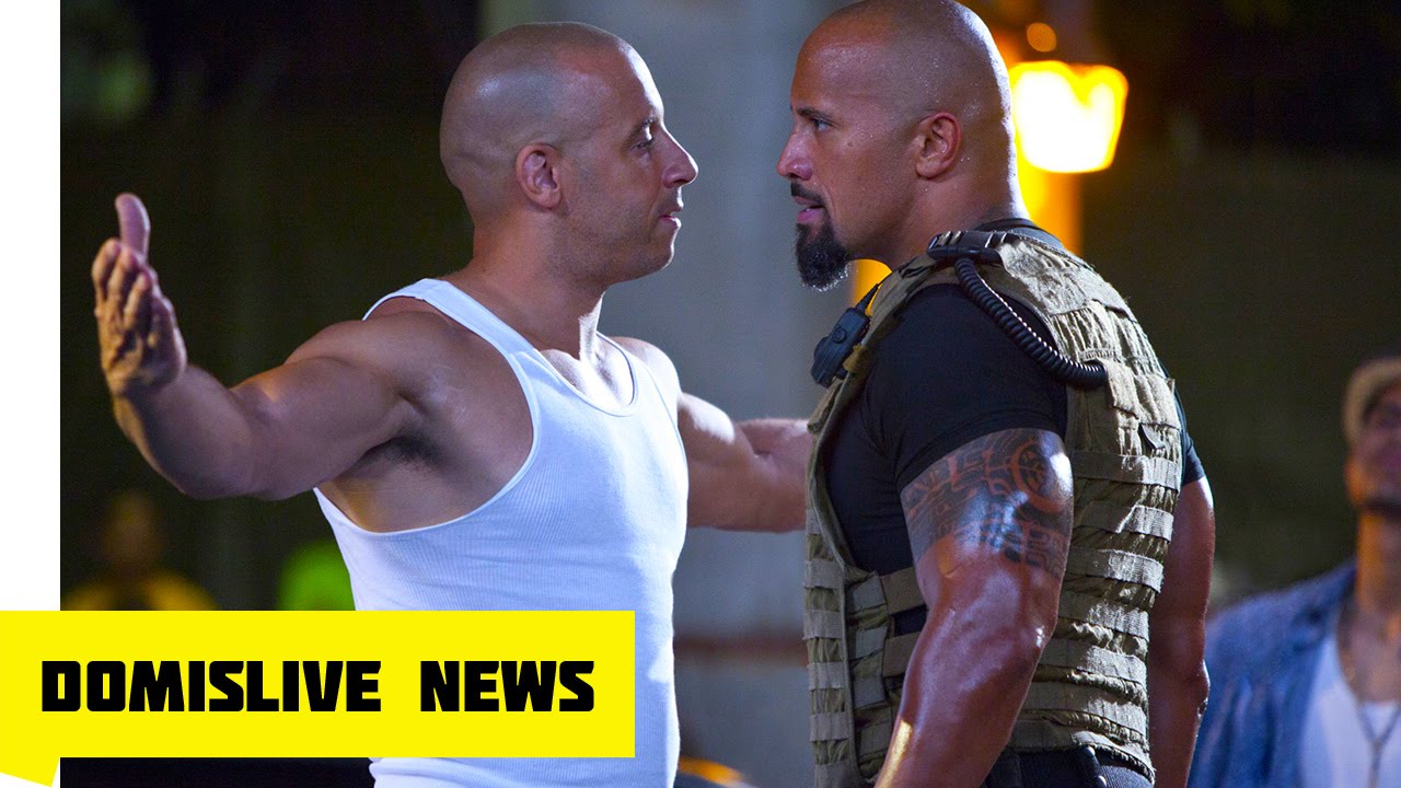  The Rock vs Vin Diesel  REAL FIGHT on Fast and Furious 8 