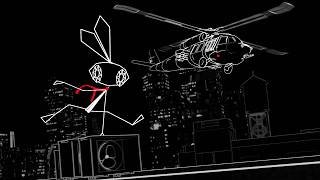 vib ribbon but it's a parkour game