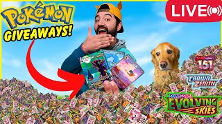 LIVE🔴 Giving Away Pokemon Cards & Chasing Alternate Arts!!